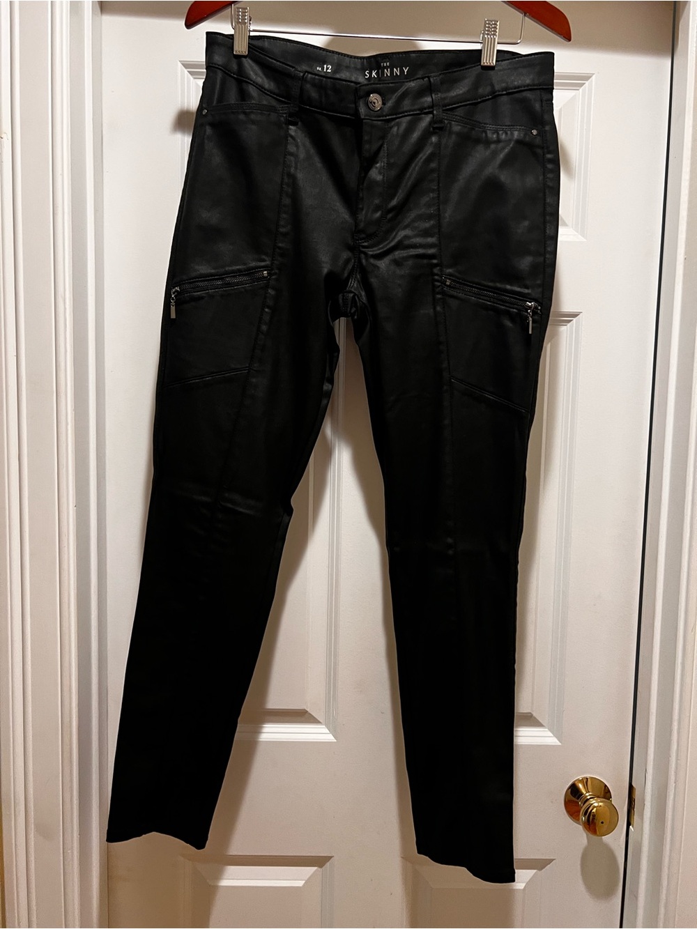 White house black market Black Coated Skinny jeans